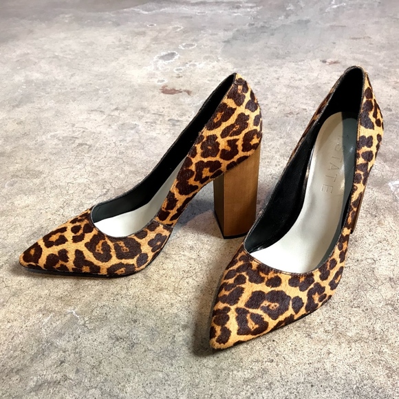 1 state leopard heels